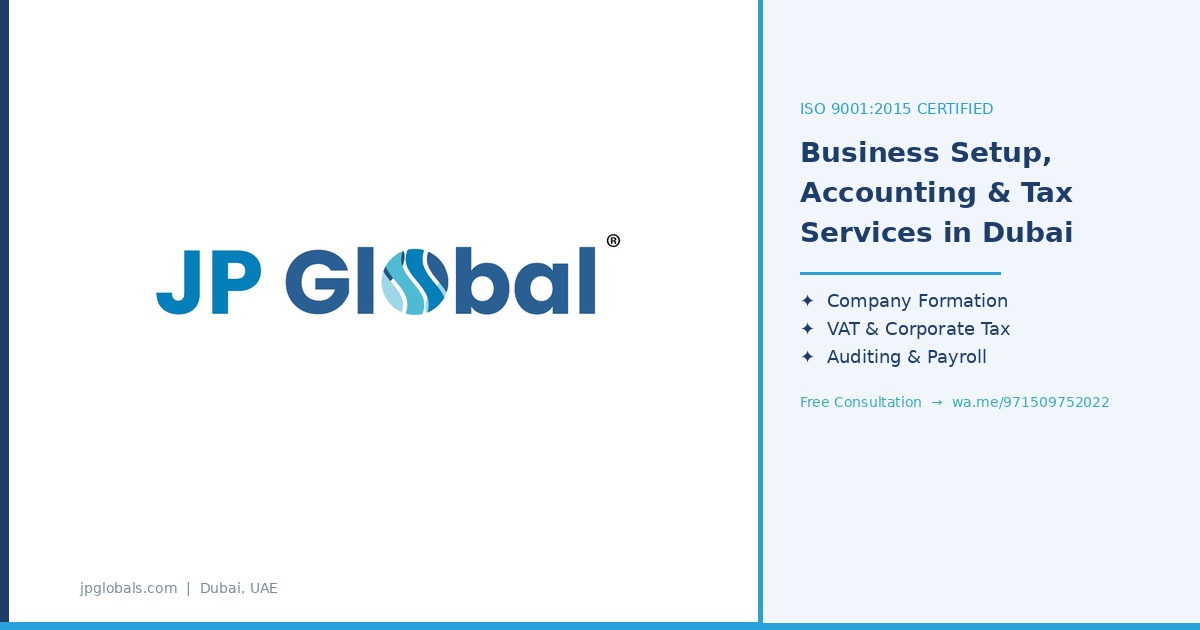 Business and Accounting Services in Dubai, UAE | JP Global